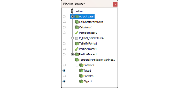 Paraview pipeline